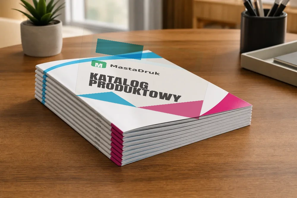 Stos katalogów szytych A4