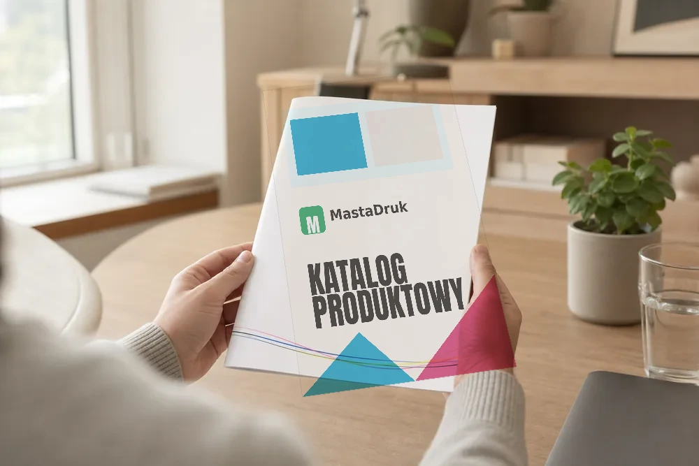 Katalog A4 prezentowany w dłoniach